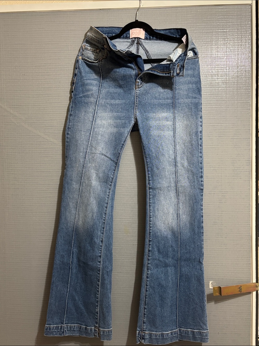 REVICE Women's Blue Flare Jeans - Wide Leg Denim
